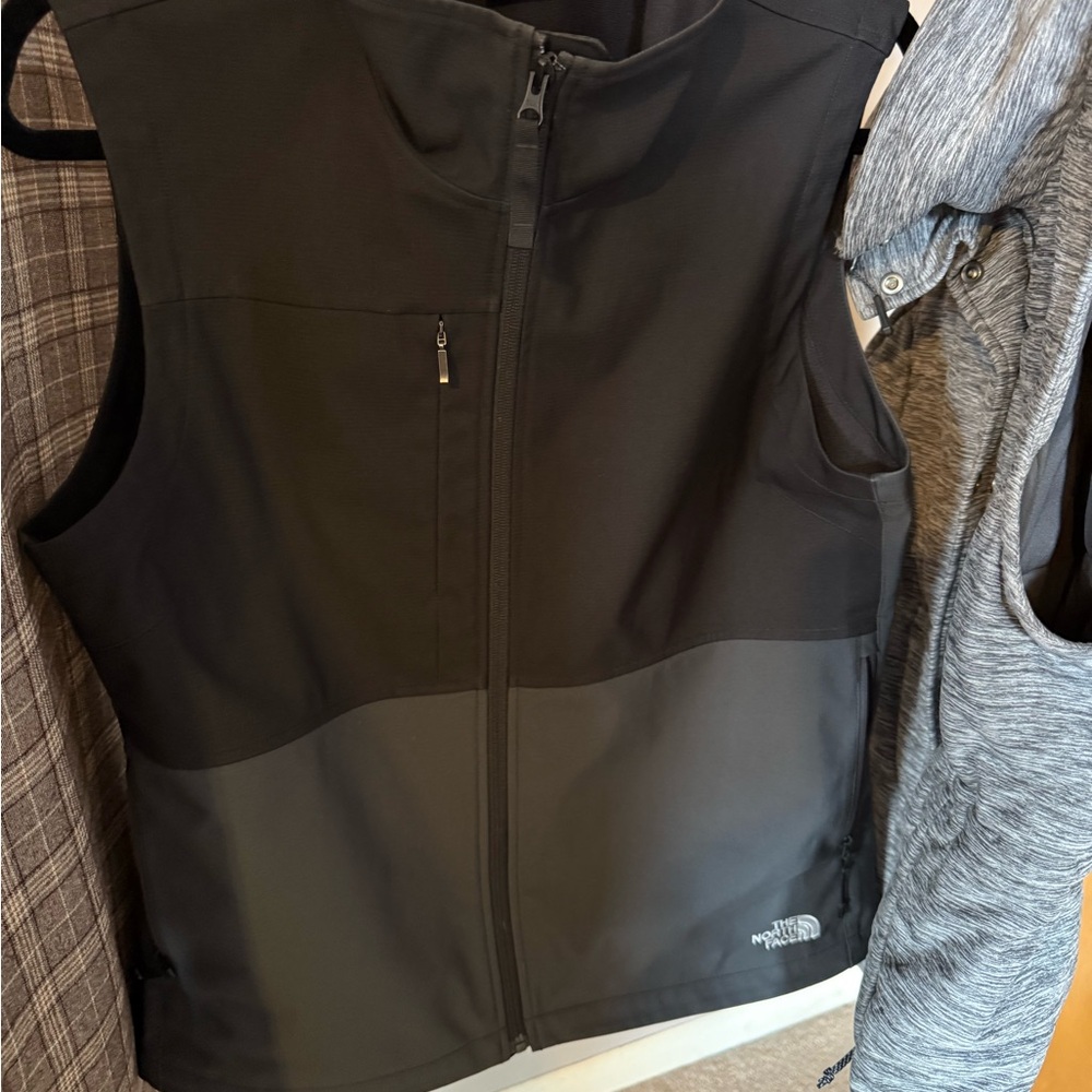The North Face Charcoal and Black Vest